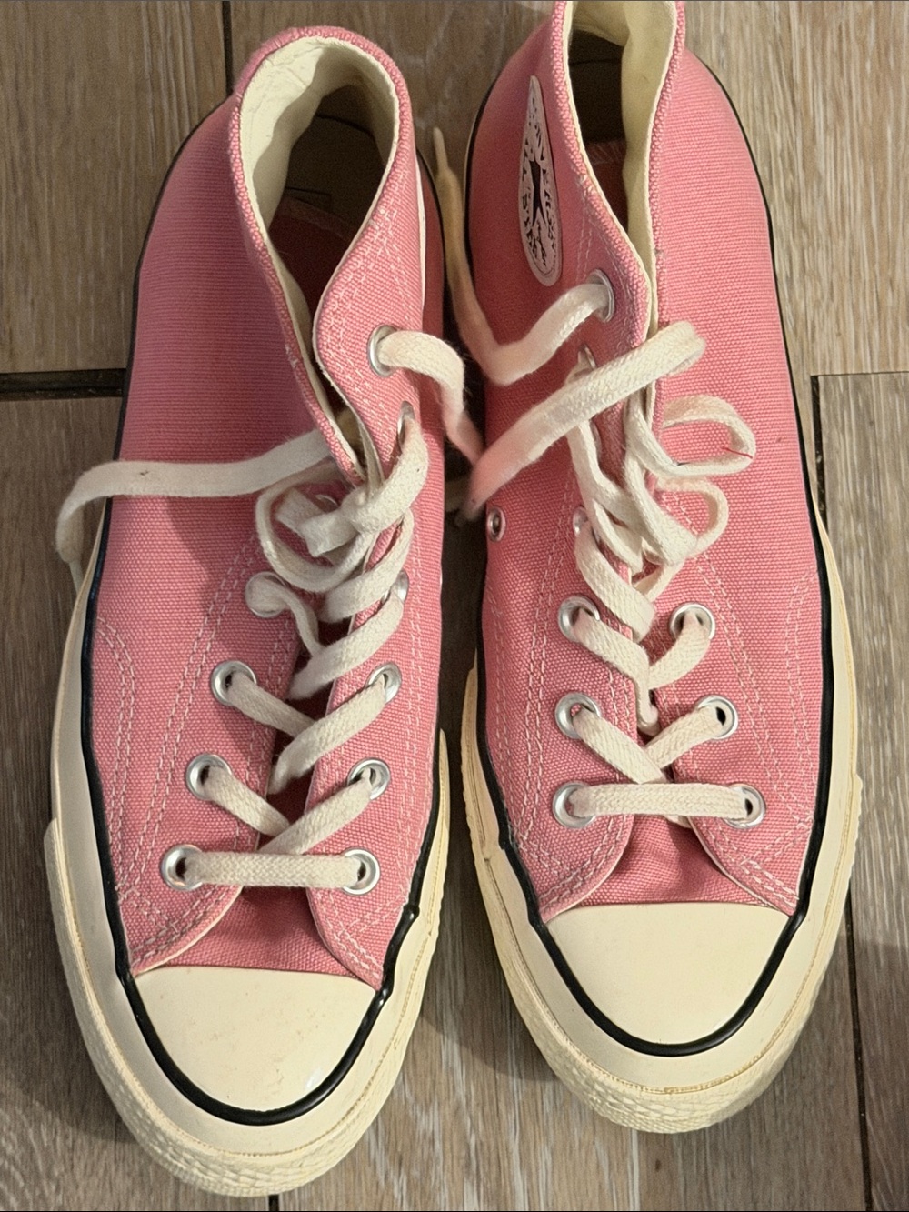 Converse Pink High-Top Canvas Athletic Shoes